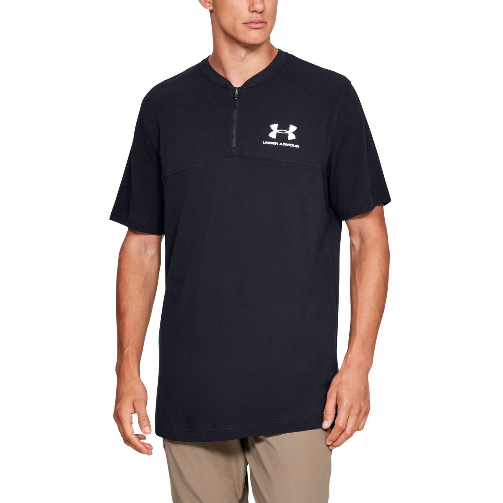 Мужская футболка Under Armour Sportstyle Track Half Zip SS 1329287-001