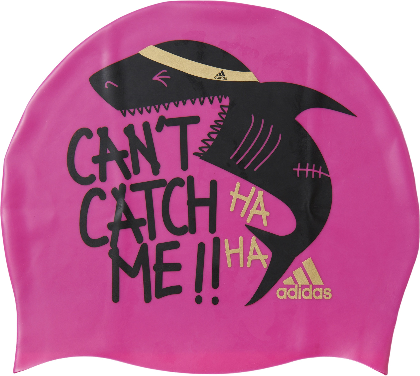 Женская шапочка для плавания Adidas GRAPHIC CAP Y    SHOPIN/BLACK/MAGOLD AY2929